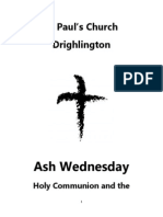 The Liturgy of Ash Wednesday