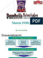 Marketing Estratégico 2009 - Formulación Estratégica(FODA)