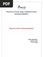Download Productivity Measurement by Tarun Daga SN21057558 doc pdf