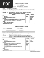 Planificacion Clase a Clase 7 y 8