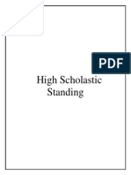 Senate Program Scholastic Standing Final