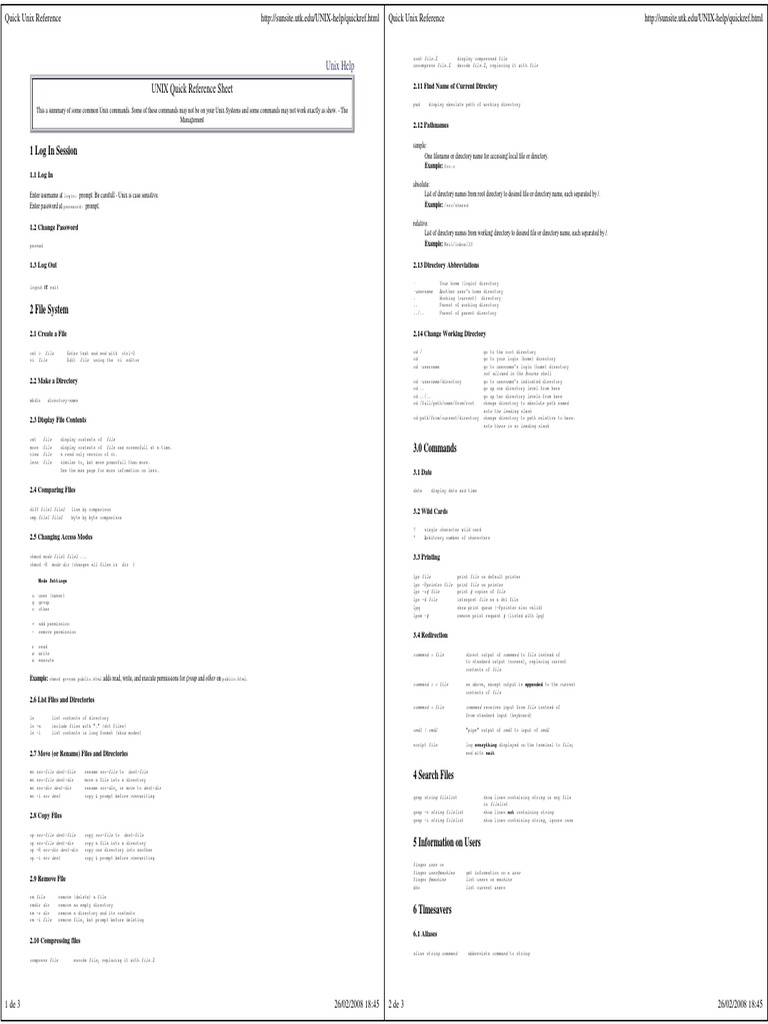Essential Unix Commands Guide | PDF | Superuser | Computer File