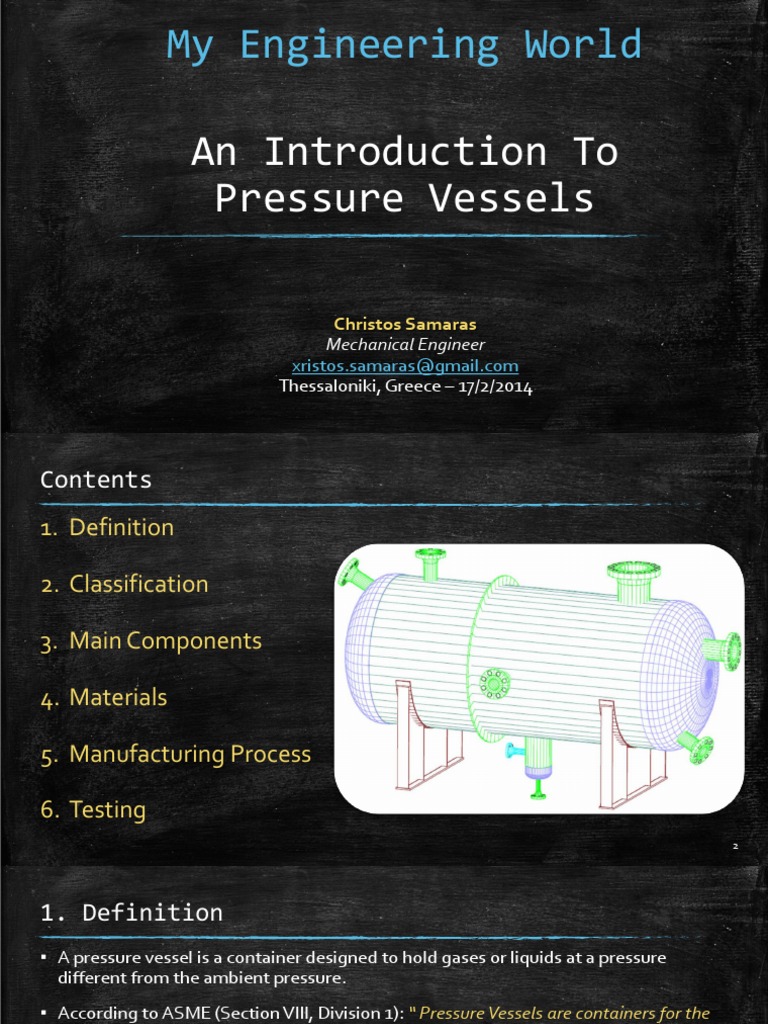 Overview of Pressure Vessels | PDF | Strength Of Materials | Corrosion