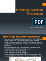 Embriologi Susunan Pencernaan,Kel 5