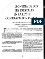 05la Personería de Los Entes Estatales en La Ley de Contratación Estatal