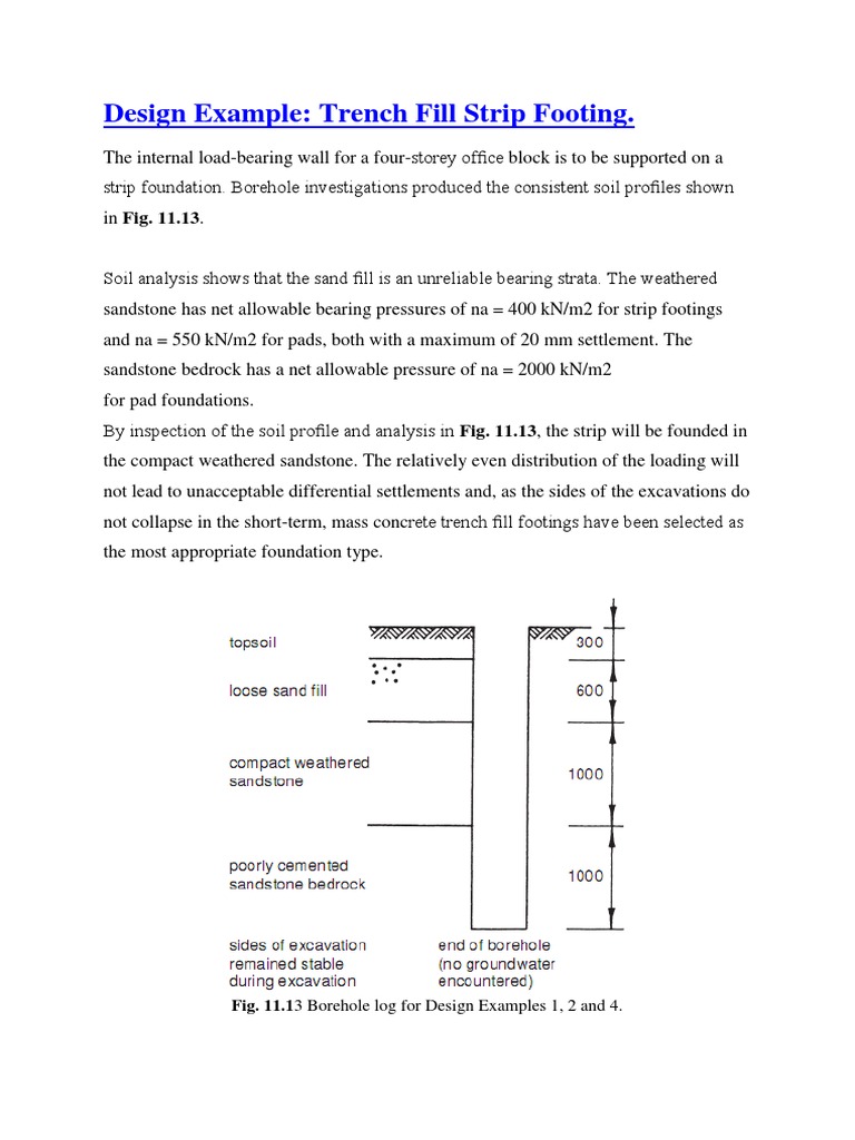 Strip Footing | PDF | Beam (Structure) | Bending