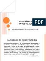 Las Variables de Investigacion