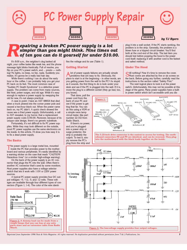 Repairing Your PC Power Supply | PDF | Rectifier | Power Supply