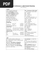 Lesson 4 - Present Continuous