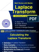 Laplace Transform: Math Review With Matlab