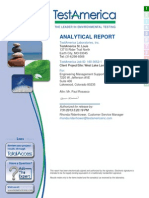 Analytical Report: Testamerica Laboratories, Inc