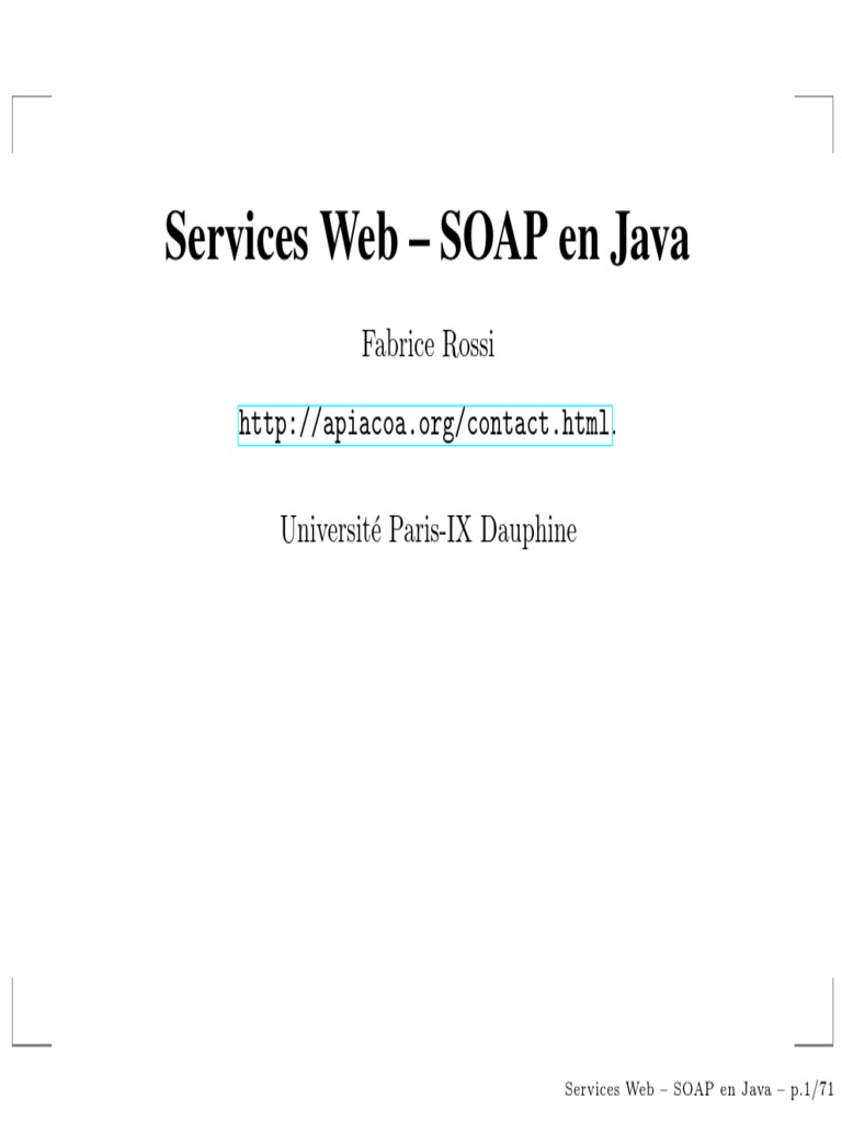 SOAP Java | PDF