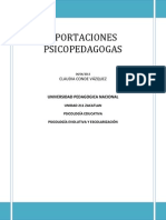 Aportaciones Psicopedagogas