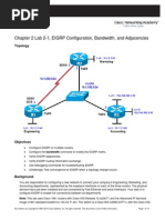 Ccnpv6 Route Lab2-1 Eigrp Configuration