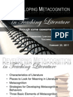 Developing Metacognition in Teaching Literature