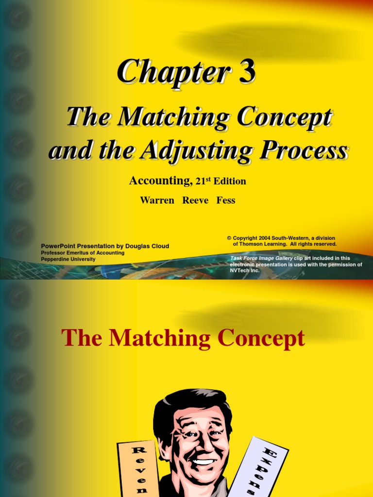 The Matching Concept and The Adjusting Process: Accounting | PDF ...