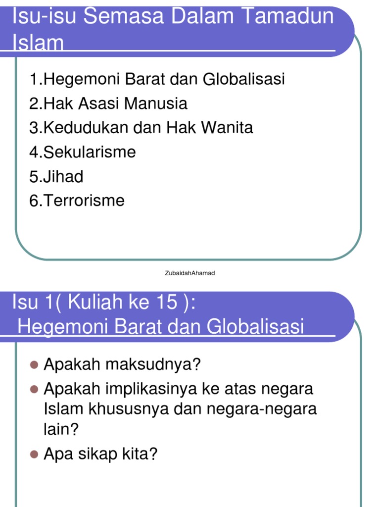 Isu Isu Semasa Berkaitan Tentang Tamadun Dalam Surat Khabar