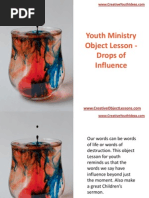 Download Youth Ministry Object Lesson - Drops of Influence by k_sapp SN210672125 doc pdf
