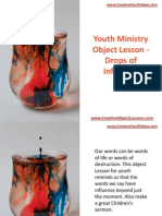 Youth Ministry Object Lesson - Drops of Influence