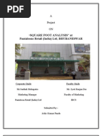 Download Square Feet Analysis at Pantaloons by pandaashiskumar20098201 SN21068431 doc pdf