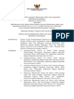 PerKBPOM No 43 Tahun 2013 Tentang Perubahan Atas PerKBPOM Tentang Tata Laksana Pendaftaran Pangan Olahan