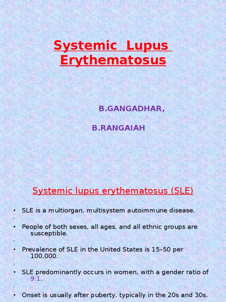 Understanding Systemic Lupus Erythematosus | PDF | Systemic Lupus ...