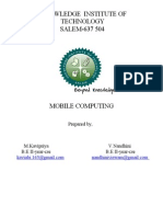 Wireless technologies and its functions,features and applications in mobile computing
