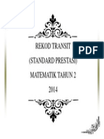 Rekod Transit (Standard Prestasi) Matematik Tahun 2 2014