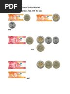 addition and subtraction of philippine money coins and pesos