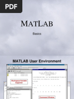 Matlab (1) : The Basics