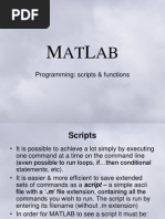 MATLAB (3) : Scripts and Functions