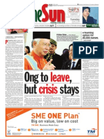 Thesun 2009-10-13 Page01 Ong To Leave But Crisis Stays