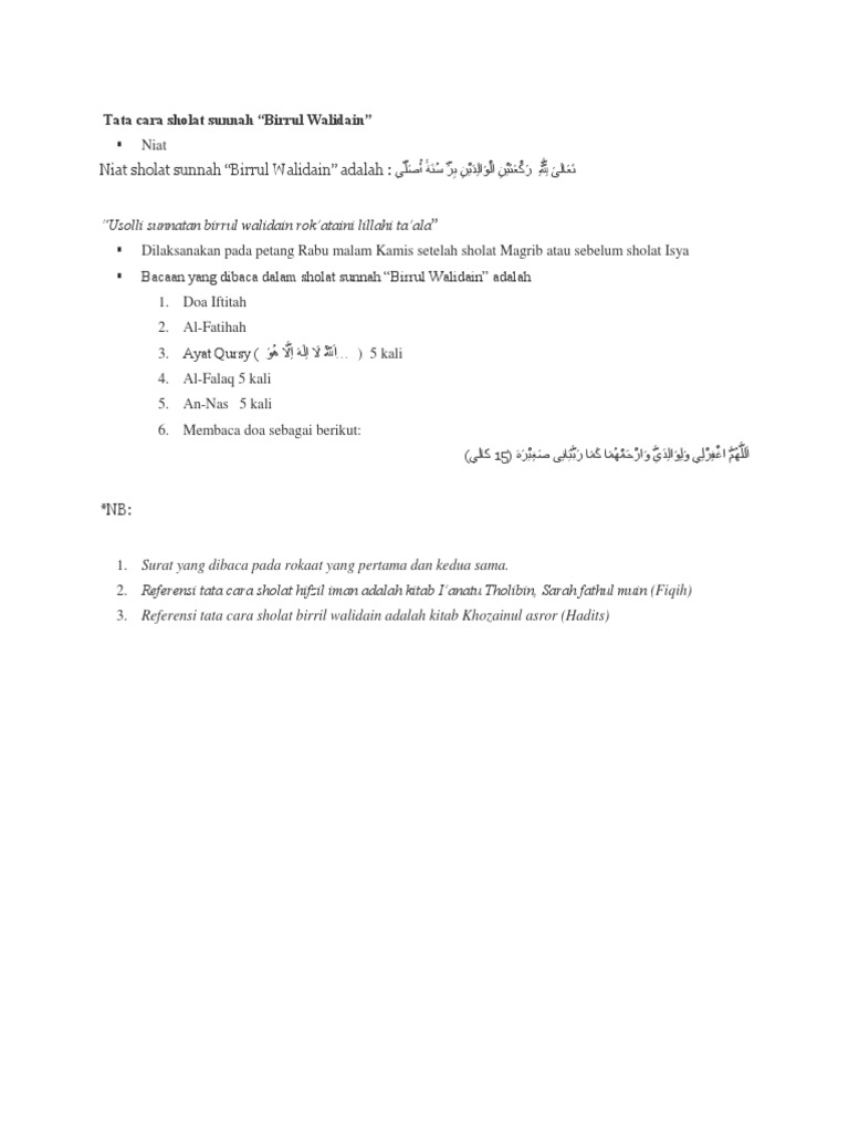 Tata Cara Sholat Sunnah
