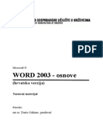 Word 2003 - Osnove