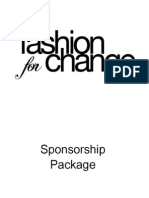 Sponsorship Packsage 2013