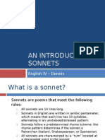 An Introduction To Sonnets