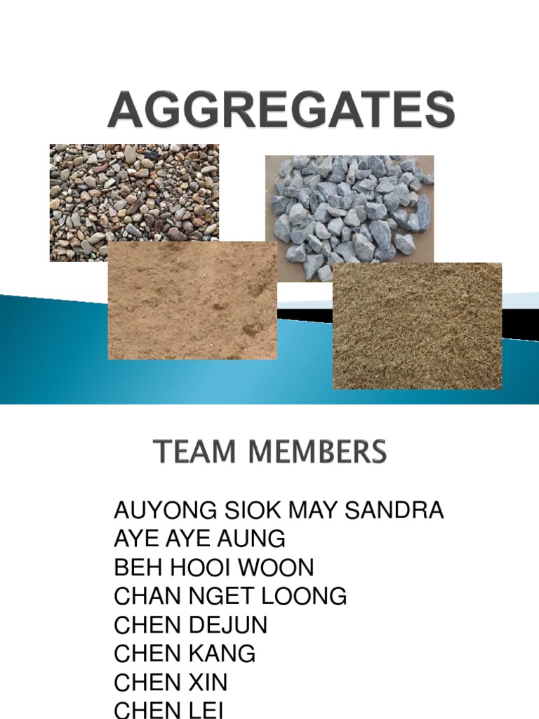 Aggregates Ppt Aa Pdf Construction Aggregate Structural Engineering