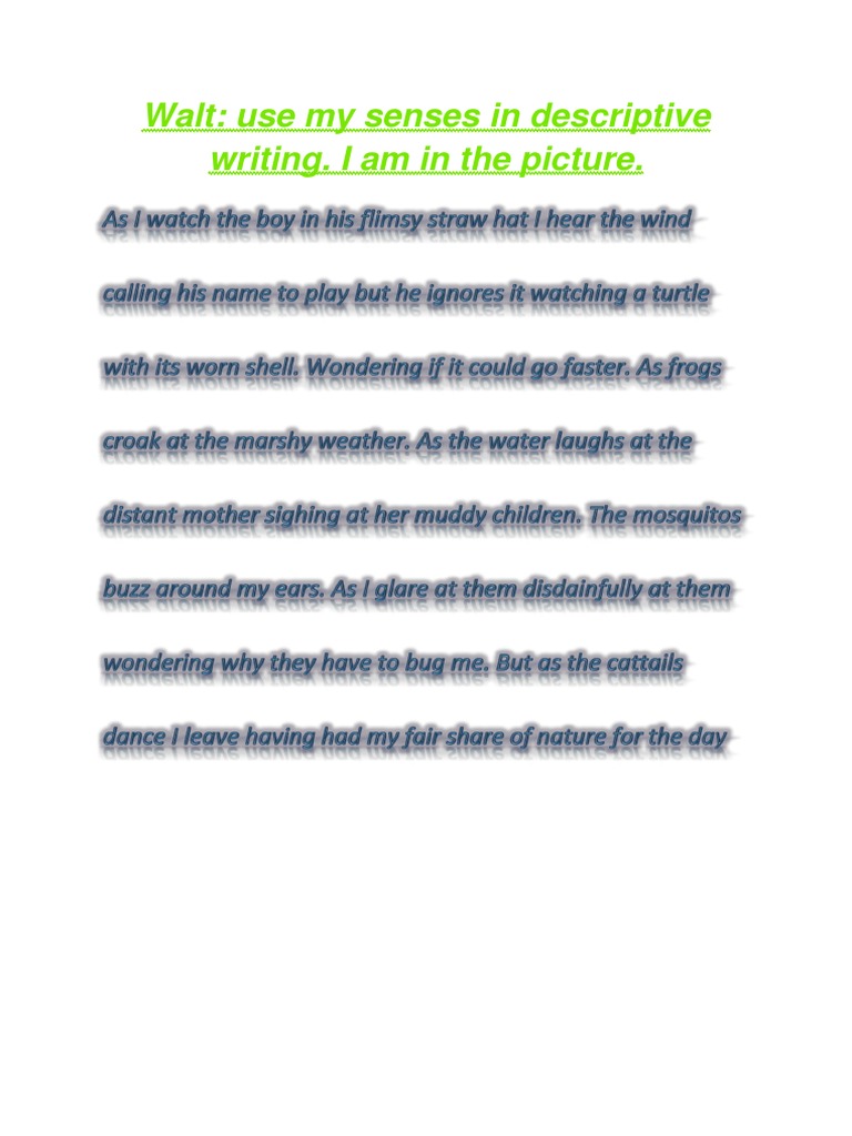 Sensory Descriptive Writing Techniques | PDF