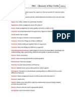 HSC - Glossary of Key Verbs