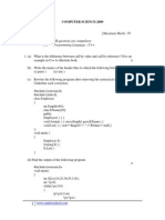 Cbse Question Paper Computer Science 2009