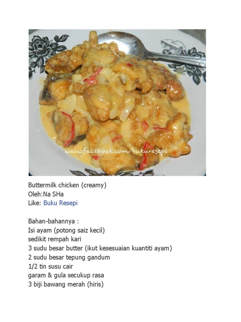 Buttermilk Chicken Pdf
