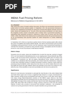 Morocco Fuel pricing reform 