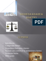 biodegradarea hartiei