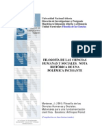 Filosofia de Las Ciencias Humanas y Sociales PDF