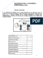 Examen Práctico para Camarera Limpiadora 2013 PDF