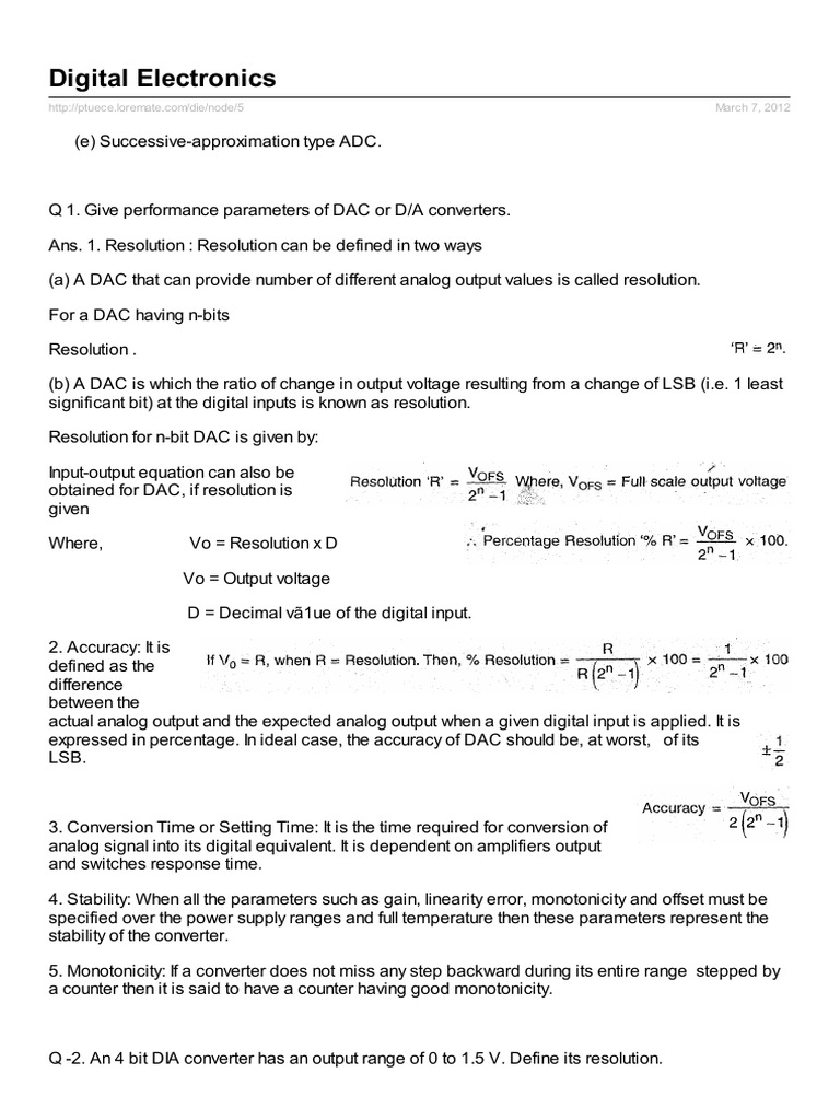 Digital Electronics 10 | PDF