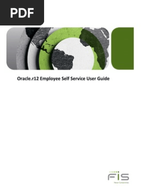 Oracler12 Employee Self Service User Guide