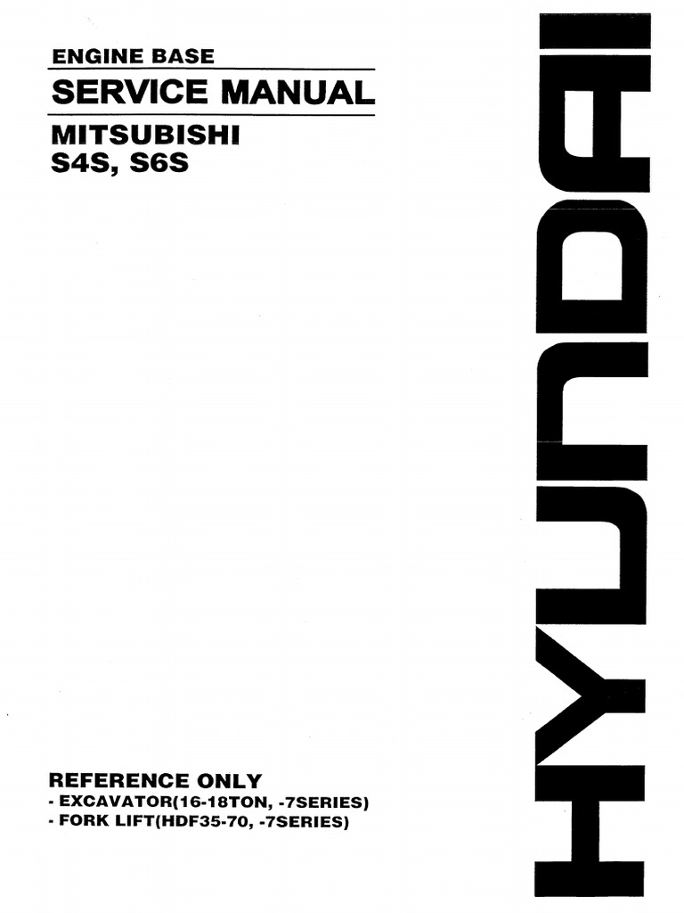 Mitsubishi S4s Service Manual