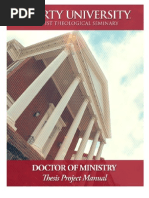 2014 Doctor of Ministry Thesis Manual