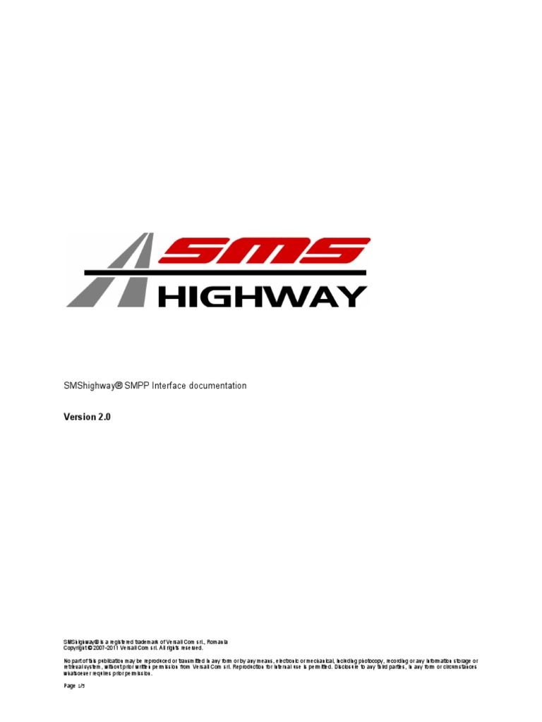 Smshighway SMPP API | PDF | Application Programming Interface ...